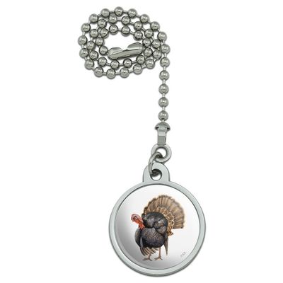 Tom The Awesome Wild Turkey Ceiling Fan and Light Pull Chain