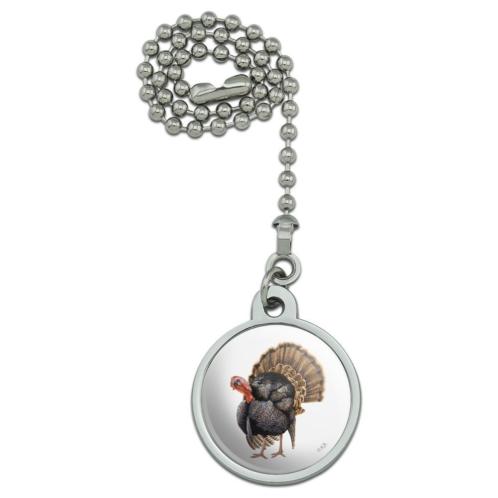 Tom The Awesome Wild Turkey Ceiling Fan and Light Pull Chain