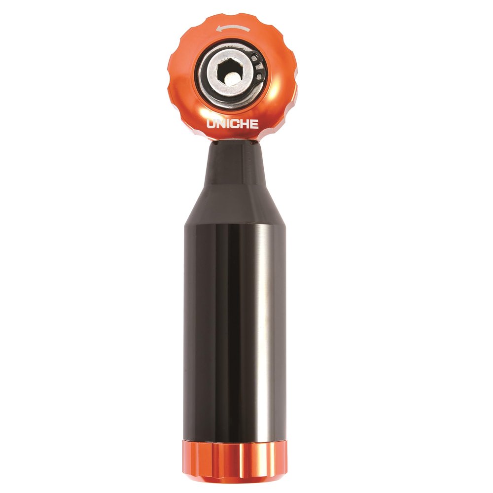 UNICHE Stepless Bike Tool with Mini Ratchet, 12 in 1 Bike Multitool [Black]
