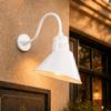 10in. White Outdoor Angle Shade Gooseneck Sign Light, 5000K Cool White Arm view 2