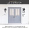 Kichler Chesapeake 17" 1 Light Outdoor Wall Light with Satin Etched Glass in Black view 3