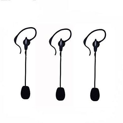 Maxquall Referee Headset Earphone 3PCS Professional V6 V4 Full Duplex Two-Way Referee Headset Earphone Football headsets Referee Communication Earpiece