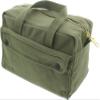ARMYU Heavy Duty Small Tool Bag Tactical Cotton Canvas Mechanics Bag, 11" x 7" x 6", Olive - Brass Zipper view 1