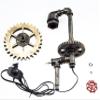 Y-Nut Loft Style Vintage Metal Dimmable Table Lamp with Wood Base, Shawn, Steampunk Industrial, Night Light, Desk Light, QTF-SJ02 view 2