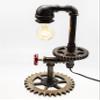 Y-Nut Loft Style Vintage Metal Dimmable Table Lamp with Wood Base, Shawn, Steampunk Industrial, Night Light, Desk Light, QTF-SJ02 view 4