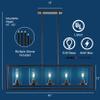 Linea di Liara Bronze Farmhouse Rectangle Chandeliers for Dining Room Light Fixture Over Table Verona 5-Light Fixtures Modern Linear Chandelier Island Lights for Kitchen Lighting, LED Bulbs Included view 3