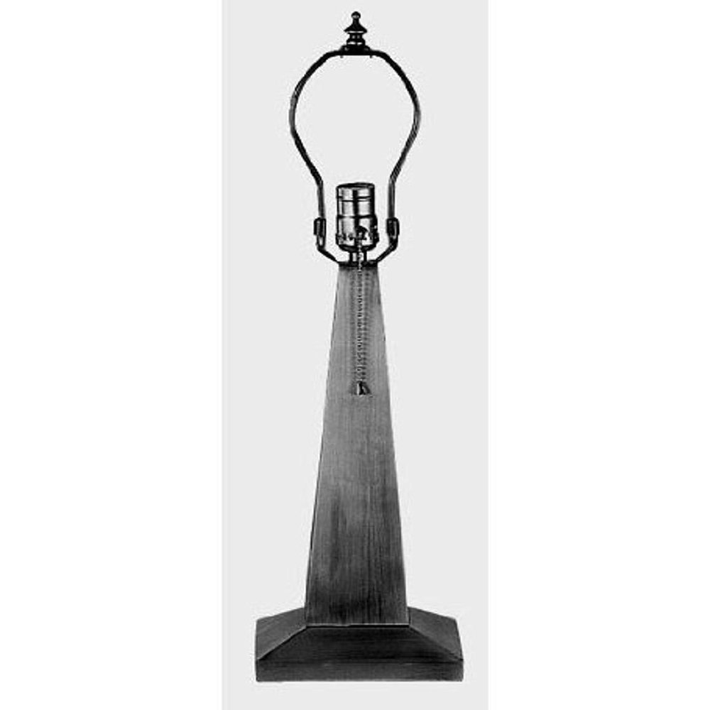 Meyda Tiffany 11717 Obelisk Mission Table Lamp Base, 14"