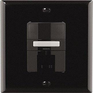 Cooper Wiring Devices VS310R-BK Vacancy Sensor Dual 3-Way Switch with Nightlight and LED, Black