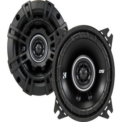 KICKER DSC40 4-Inch (100mm) Coaxial Speakers, 4-Ohm (Pair)