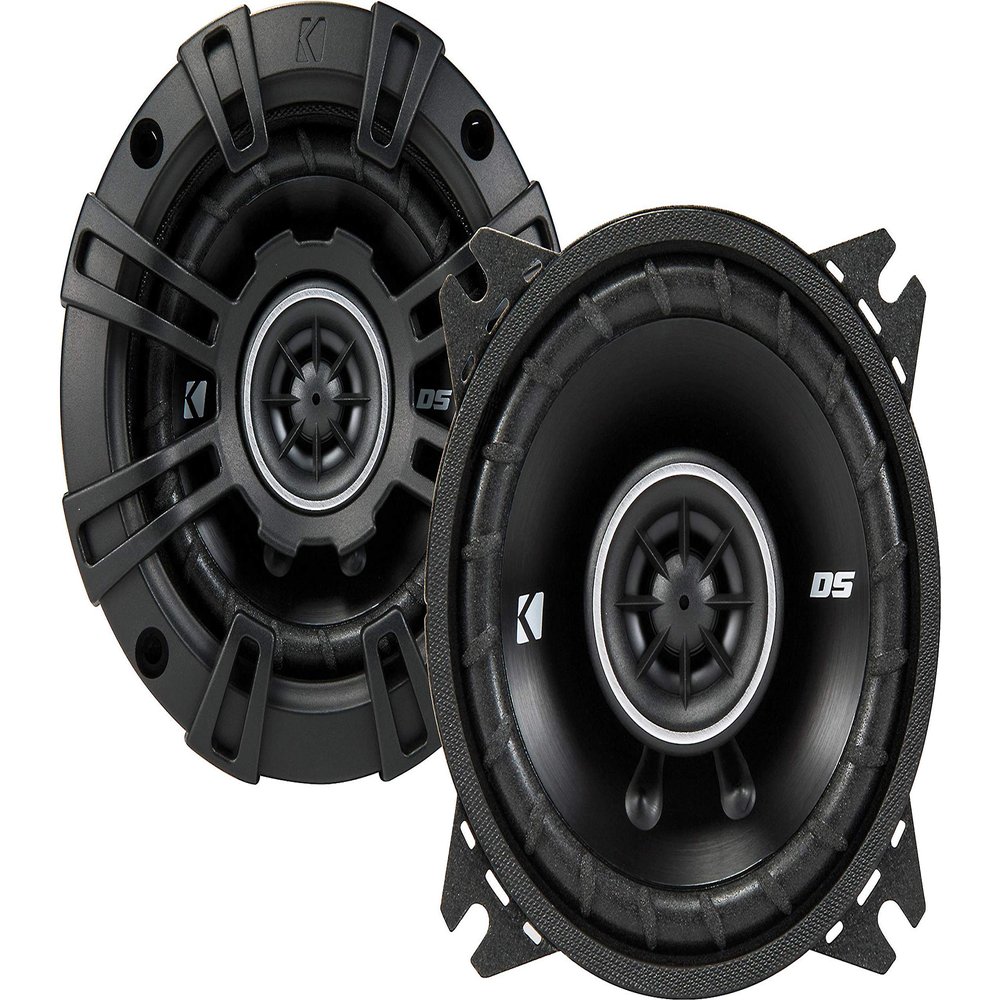 KICKER DSC40 4-Inch (100mm) Coaxial Speakers, 4-Ohm (Pair)