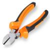 BOENFU Wire Cutter for Artificial Flowers and Crafts, 6 inch Side Cutters Chicken Wire Cutters Heavy Duty Diagonal Cutting Pliers Wire Clippers, Orange view 1