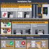 BESTTEN 10 Pack 1-Gang Decorator Screwless Wall Plate, Gloss Off White view 3