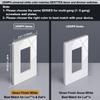 BESTTEN 10 Pack 1-Gang Decorator Screwless Wall Plate, Gloss Off White view 4