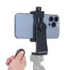 Ruittos Phone Tripod Mount Adapter with Camera Remote Controller, Cell Phone Holder Clip with Adjustable Clamp Compatible with iPhone, Samsung, HTC, Huawei etc., Include Wrist Strap view 1