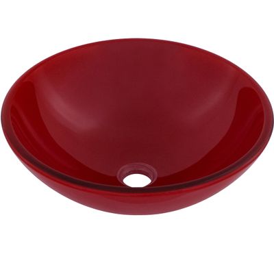 Novatto ROSSO Glass Vessel Bathroom Sink, TIG-8305