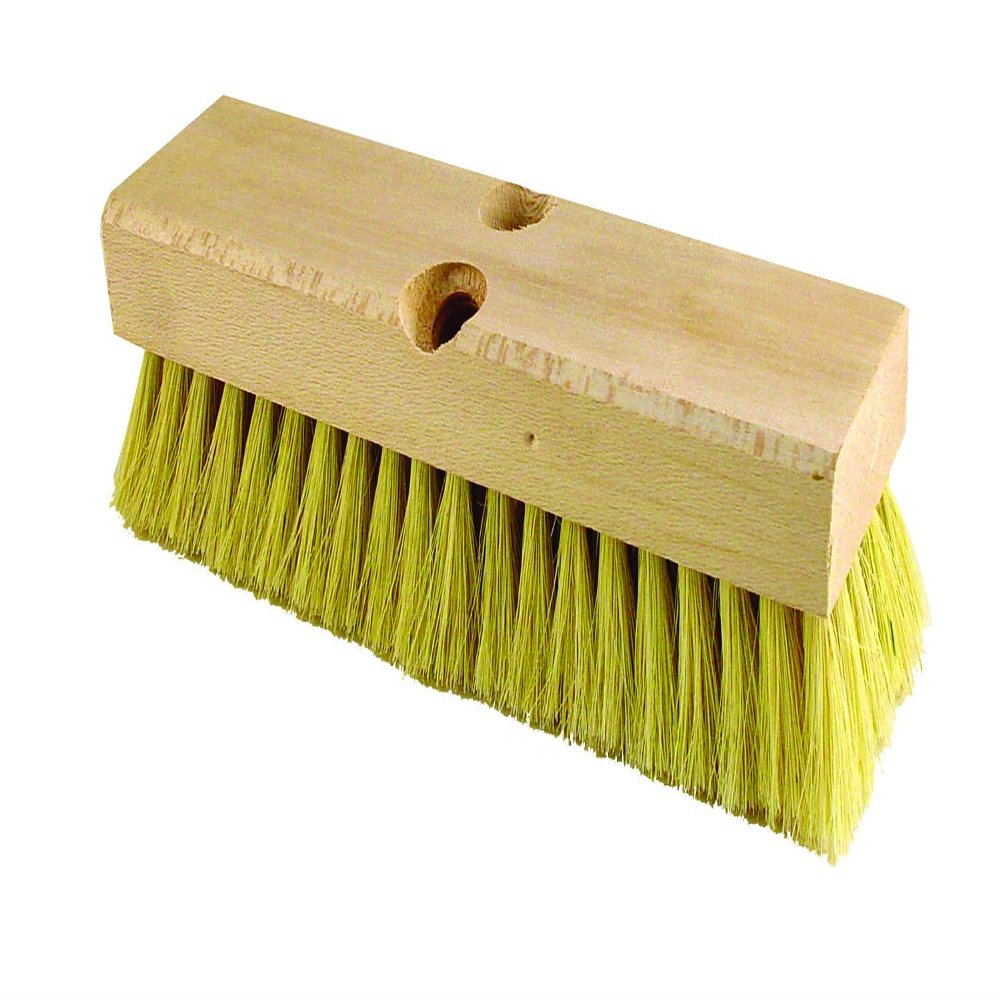 Bon 11-211 Acid Brush with Holes 10" x 3" Tampico Bristle Brush Accepts Threaded and Tapered Handles