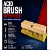 Bon 11-211 Acid Brush with Holes 10" x 3" Tampico Bristle Brush Accepts Threaded and Tapered Handles view 2