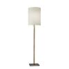 Adesso 1547-26 Liam Floor Lamp, 60.5 in., 100 W Incandescent/20 W CFL, Dark Bronze/Natural, 1 Bronze Lamp view 1