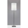 Adesso 1547-26 Liam Floor Lamp, 60.5 in., 100 W Incandescent/20 W CFL, Dark Bronze/Natural, 1 Bronze Lamp view 4