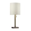 Adesso Table Lamp, Antique Brass & Light Beige, Pull Chain, 22 view 1