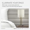 Adesso Table Lamp, Antique Brass & Light Beige, Pull Chain, 22 view 3
