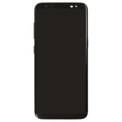 LCD, Digitizer & Frame for Samsung Galaxy S8 (Black) (OEM) with Glue Card