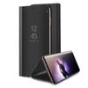 Aearl for Samsung Galaxy Note 8 Mirror Case, Plating PC Smart Clear View Window Vertical Flip Stand Cover Full Body Protective Shell with Screen Protector Kickstand for Galaxy Note 8 - Black view 1