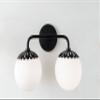 Mitzi H193302-OB Paige - 2-Light Bath Light - Old Bronze Finish - Opal Glossy Glass Shade view 2