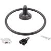Harbor Mist Towel Ring, Vintage Bronze by Stone Harbor Hardware view 3