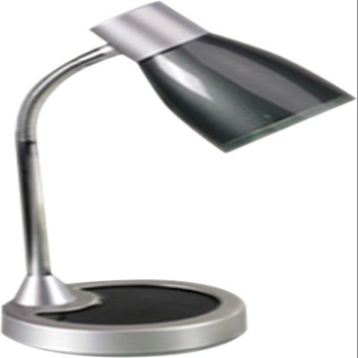 PureOptics LED Adjustable Plastic Desk Lamp for Dorm Rooms, 250 Lumens, Black (VLED1510)
