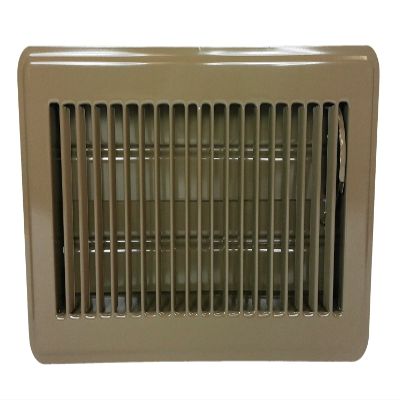 Hart & Cooley 421 4x10 GS HVAC Diffuser, 4" H x 10" W, 421 Steel Diffuser for Floor - Golden Sand (010717)