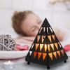 Himalayan Glow Pyramid Style Crystal Salt Night Light lamp with Pink Salt Chunks, Salt Lamp Bulb,(ETL Certified) Dimmer Switch, Unique Lightening Ambience view 2