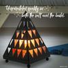 Himalayan Glow Pyramid Style Crystal Salt Night Light lamp with Pink Salt Chunks, Salt Lamp Bulb,(ETL Certified) Dimmer Switch, Unique Lightening Ambience view 3