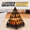 Himalayan Glow Pyramid Style Crystal Salt Night Light lamp with Pink Salt Chunks, Salt Lamp Bulb,(ETL Certified) Dimmer Switch, Unique Lightening Ambience view 4