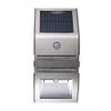 elecfan Solar Powered Outdoor Light,Durable Stainless Steel Outsides, Motion Sensor Wall Light, Improve Security Lamp for Garden, Lawn, Outdoor - White view 1