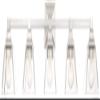 Mencino 35 1/4" Satin Nickel and Clear Glass Bath Wall 5-Light Fixture view 2