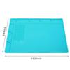 Screwdriver Repair Mat Heat Insulation Silicone Repair Tools Pad Desk Mat Maintenance Platform BGA Soldering Iron Station Cellphone Watch PCB Repair 13.8x9.8inch view 1