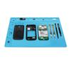 Screwdriver Repair Mat Heat Insulation Silicone Repair Tools Pad Desk Mat Maintenance Platform BGA Soldering Iron Station Cellphone Watch PCB Repair 13.8x9.8inch view 2