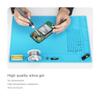 Screwdriver Repair Mat Heat Insulation Silicone Repair Tools Pad Desk Mat Maintenance Platform BGA Soldering Iron Station Cellphone Watch PCB Repair 13.8x9.8inch view 3