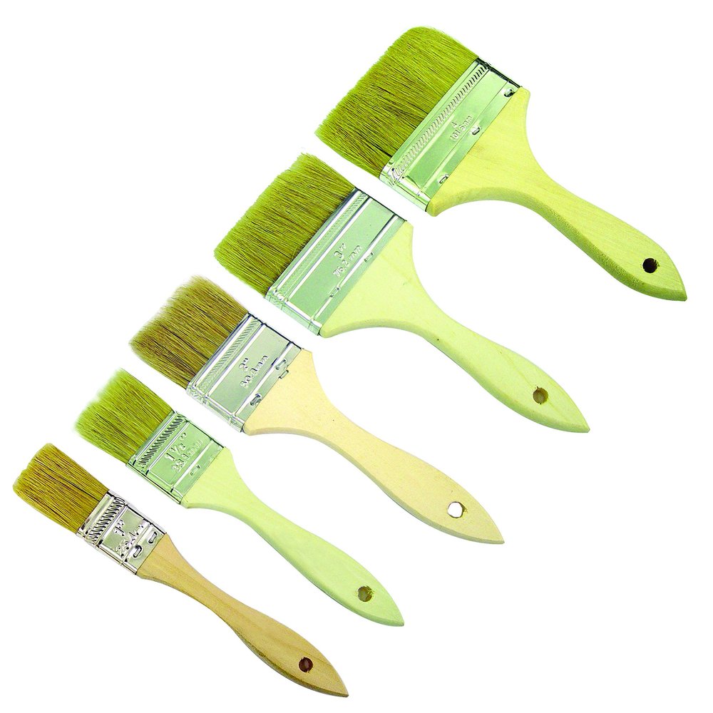 Bon Tool 84-940 1-Inch to 4-Inch Artifact Chip Brush, Set of 5