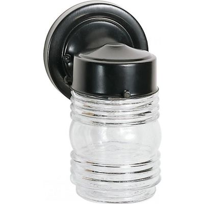 Nuvo Lighting 60/6111 Transitional One Light Outdoor Wall Mount in Black Finish