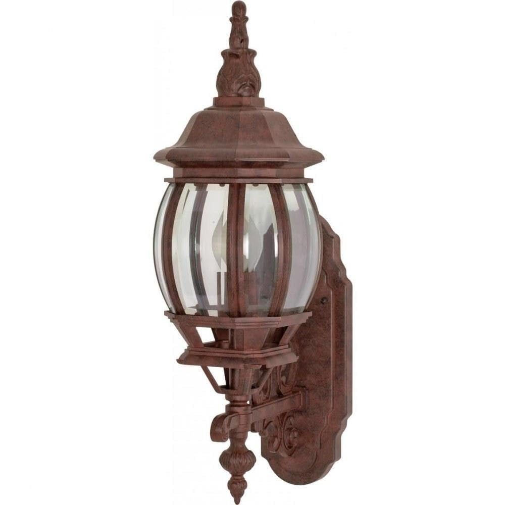 Nuvo Lighting 60/3468 Transitional One Light Outdoor Wall Mount from Central Park Collection in Bronze/Dark Finish