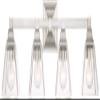 Mencino 28" Satin Nickel Clear Glass Bath Vanity Wall 4-Light Fixture view 2