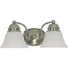 Nuvo 60/6078 Two Light Vanity, Pwt, Nckl, B/S, Slvr view 1