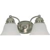 Nuvo 60/6078 Two Light Vanity, Pwt, Nckl, B/S, Slvr view 3