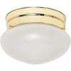 Nuvo 60/6030 One Light Flush Mount, Brass-Polished/Cast view 1