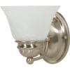 Nuvo 60/6077 One Light Vanity, Pwt, Nckl, B/S, Slvr view 1