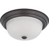 Nuvo 60/6024 Two Light Flush Mount, Pwt, Nckl, B/S, Slvr view 3