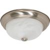 Nuvo 60/6001 Two Light Flush Mount, Pwt, Nckl, B/S, Slvr view 2