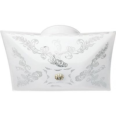 Nuvo Lighting 60/6032 Traditional Two Light Flush Mount in White Finish, 11.75 inches